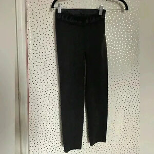 Lululemon Hi Rise Logo Waistband Perforated Cropped Seamless Leggings